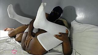 Horny Ebony Amateur Rubs Thick Clit Masturbates Big Ass Pussy