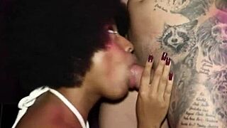 Brazilian brunette teases at nightclub party outdoors