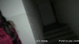 european brunette amateurs get wild in public pov bang