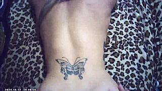 pornstar azn blonde gets bent over doggystyle fucked hard by maxxx loadz backstage glasses action