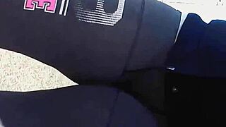 Amazing Close-Up Outdoor Cameltoe Pussy Print