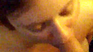 t bone gets sloppy head from busty sexy slut ending in facial blast