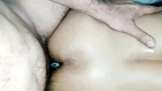 Muslim maid at work bent over doggystyle anal fucked rough big cock stretches chubby arab ass close up pov