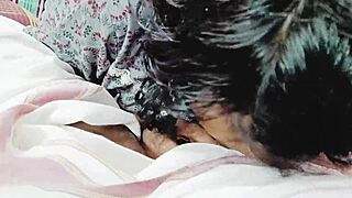 i'm desi dirty wife giving blowjob on boobs with telugu dirty talk