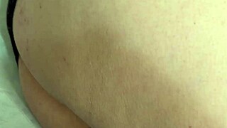 cuckold hubby slurps lover's creampie from hairy cheating milf wife's sloppy beaver pussy