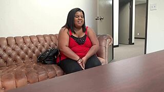 bbw ebony peaches endures brutal anal casting pain in california