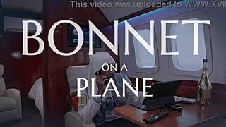 bonnie's juicy pussy takes bbc deepthroat and anal on plane