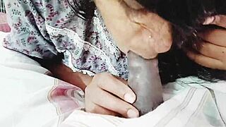 i'm desi dirty wife giving blowjob on boobs with telugu dirty talk
