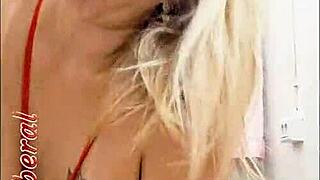 Blonde Shows Wet Pussy Toys Buttplug Motel Fuck Invite