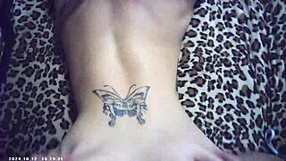 pornstar azn blonde gets bent over doggystyle fucked hard by maxxx loadz backstage glasses action