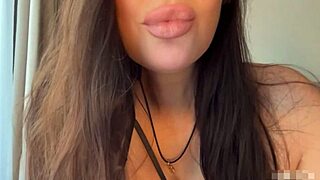 Milf Pornstar Licks Her Own Glossy Nipples Teasingly