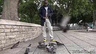 Wifey lina arian bounces on huge bbc while cuck hubby films