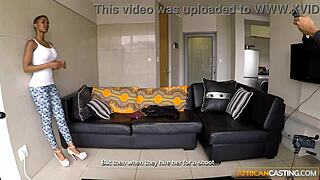 african babe with perfect big tits bends over sofa for director's monster cock doggystyle to land modeling gig 🍫🍑💦
