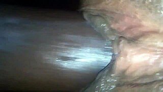 Watch that close up black dick drilling deep into pretty tight pussy non stop