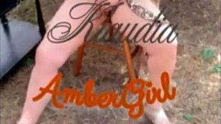 hey check klaudia ambers outdoor lingerie tit tease and solo play