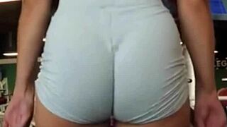 gym booty shakes and bounces during intense workout session