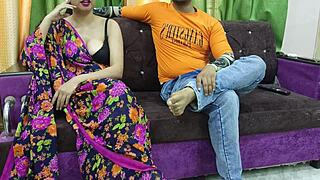 horny indian saas begs damaad ji to fuck her ass first time in leggings homemade