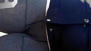 Amazing Close-Up Outdoor Cameltoe Pussy Print