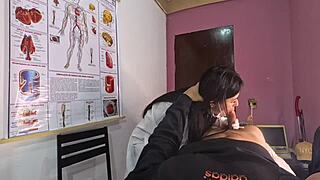 unexpected erection throbs in front of sexy nurse begging for wild patient action!