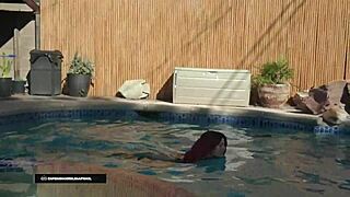 damn, this slutty mermaid helena price slurps my big black cock outdoors