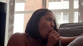 Stepfather's Huge Cock Stretches My Tight 18+ Mouth Deepthroat Amateur Couple