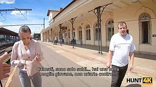 hunt4k old guy watches stranger fuck hot teen girlfriend for cash