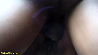 Saggy tit African teen endures wild backseat fisting fetish