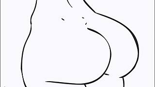 Smooth Skin Hentai Shows Intense Breast Body Absorption Fetish