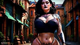 Black Haired Goth Vixen Fucked Hard Anal And Deepthroat Sucking In 100 Ai 4k Hentai