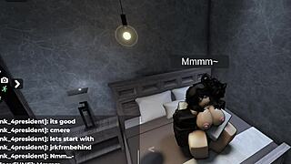 roblox cum loving slut gets her ass soaked in hot loads