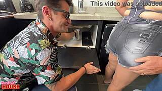 Marido Corno Hires Plumbers To Fuck Wife's Holes