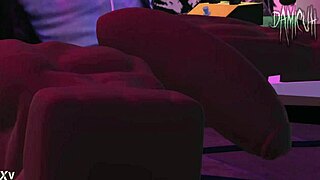 dami dances wild in the packed nightclub tonight