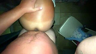Thick Cum Sprays Blast Across Her Massive Tits in Close-Up Glory