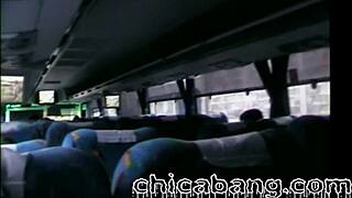 Wanna see Alexis suck my cock on that bumpy bus ride?