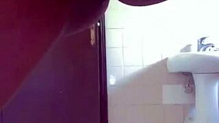 wet ebony teen masturbates in bathtub squirting pussy cream solo homemade