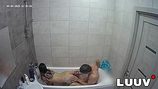 Girlfriend's Shaving Help Turns into Tattoo Teen Tit Flash