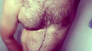 Shower Hide Jerk-Off Cums on Legs