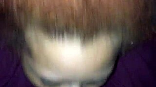 bbw babe drops to knees for sloppy deepthroat cock sucking session that leaves him drained