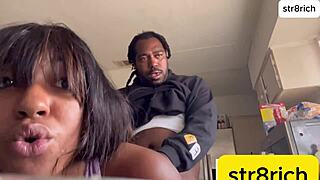 str8rich bends this hot hood thot over for anal and pussy pounding plus her best sloppy blowjob ever