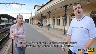 hunt4k old guy watches stranger fuck hot teen girlfriend for cash