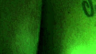 Black woman shows off her fat tattooed ass in close up