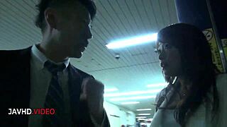 wild JAPANESE OFFICE BABE shiona sucks cock then BEGS FOR HARD FUCK at work