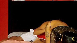 Stepdad Pounds Shaved Pussy Of Stepmom's Big Tit Brunette Daughter Raw On Bed