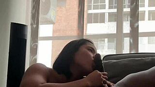 Stepfather's Huge Cock Stretches My Tight 18+ Mouth Deepthroat Amateur Couple