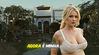 pregnant brazilian gives a milky blowjob and swallows the load casually