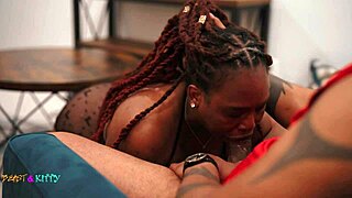 curvy ebony bent over poolside takes bbc doggystyle double cumshots