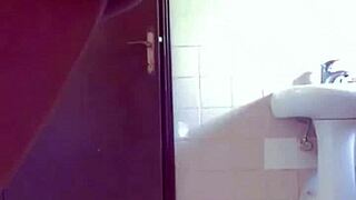 wet ebony teen masturbates in bathtub squirting pussy cream solo homemade