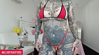 Whoa, Milf Step Mommy's Micro Bikini Haul Shows Off Huge Tits!
