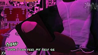 dami dances wild in the packed nightclub tonight