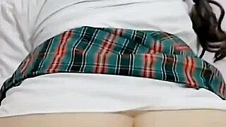 damn that student's ass looks tasty after school she soaks panties from orgasm on video